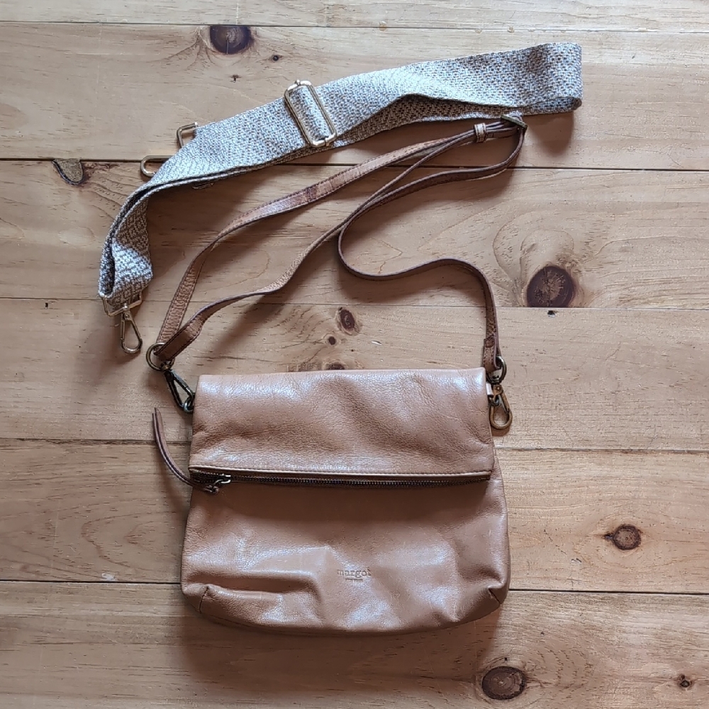 Tan Leather Crossbody Bag